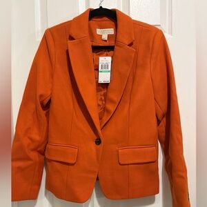 Michael Kors Orange Spice Blazer - Size 8 NWT